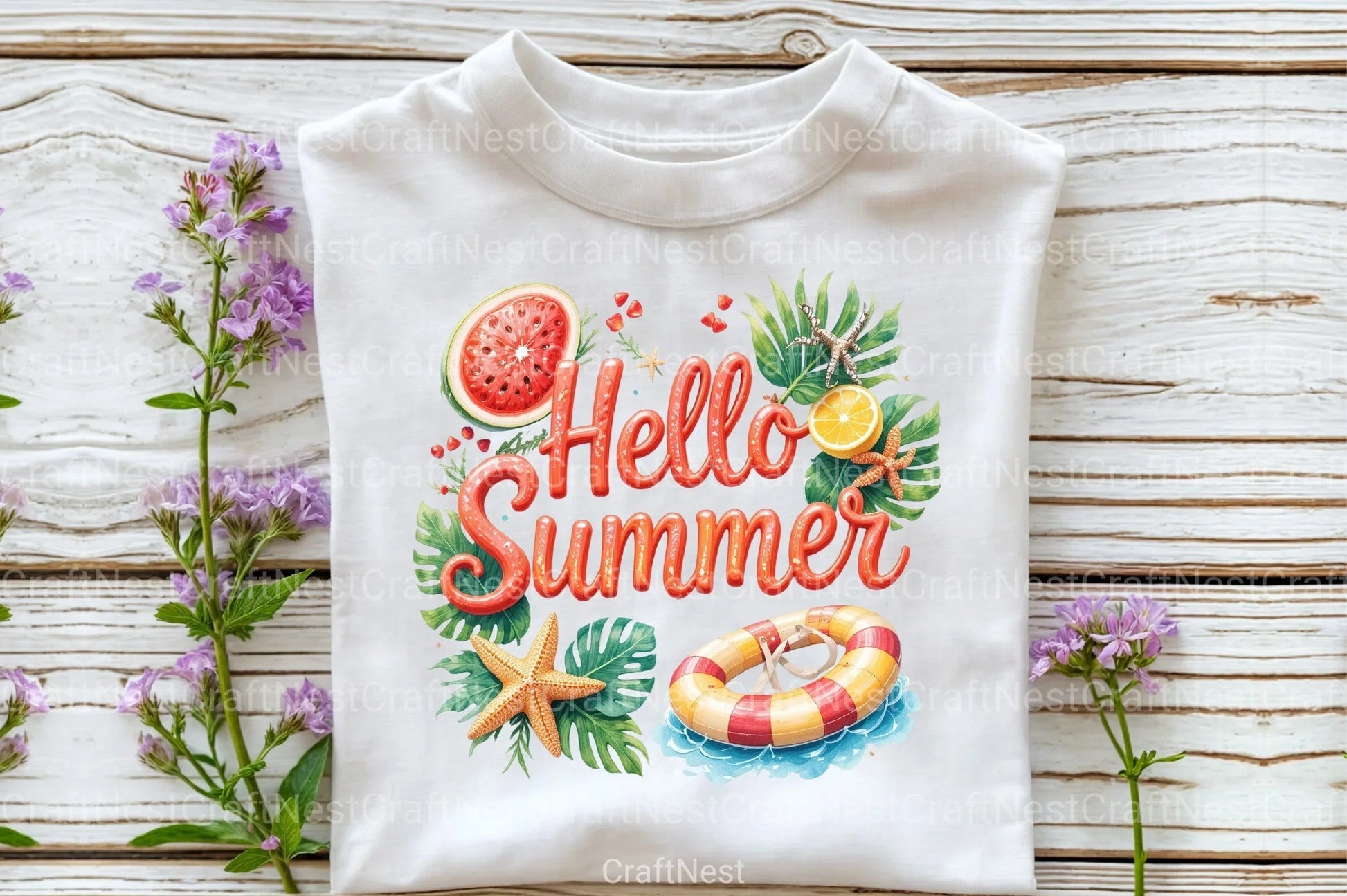 Hello Summer Clipart Bundle 12 - CraftNest - Digital Crafting and Art