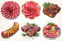 Meat Clipart Bundle - CraftNest - Digital Crafting and Art