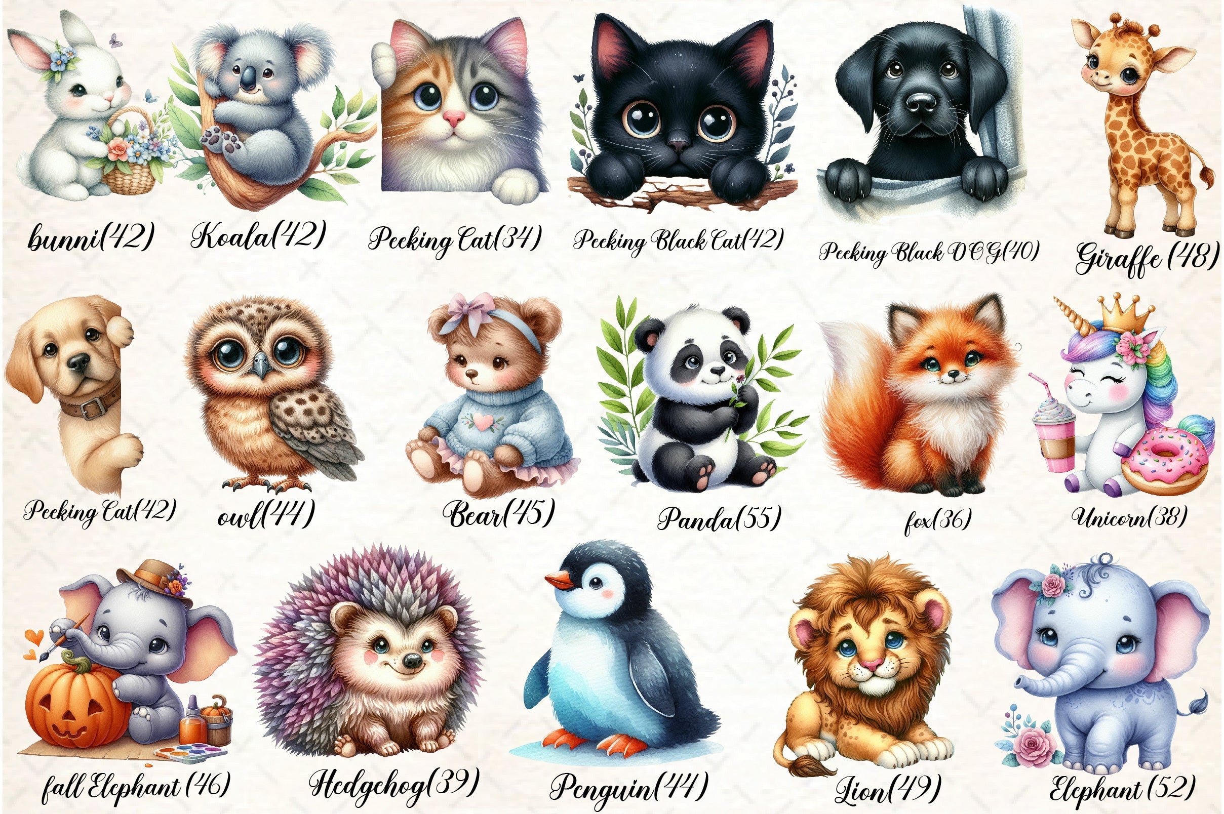 Animal Clipart Bundle