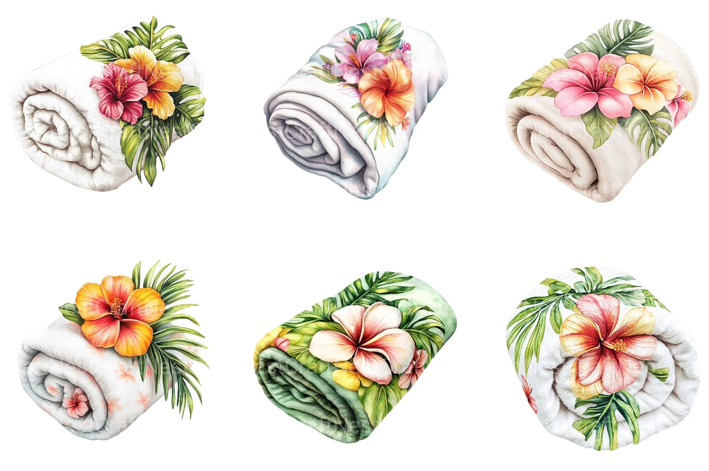 Summer Towel Clipart Bundle - CraftNest - Digital Crafting and Art