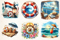 Cruise Adventure Summer Clipart Bundle - CraftNest - Digital Crafting and Art