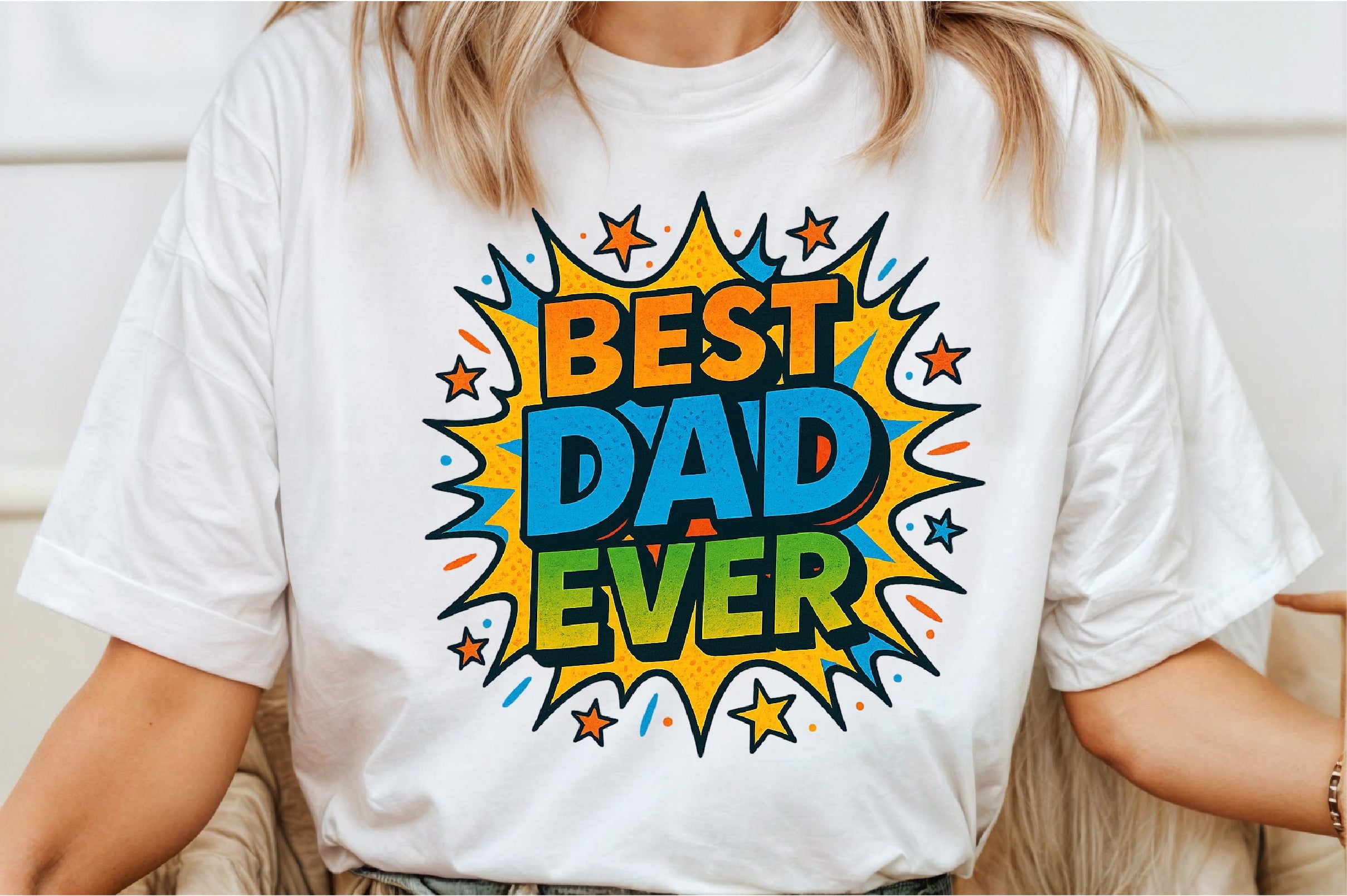 Best Dad Ever Comic Style Clipart Bundle