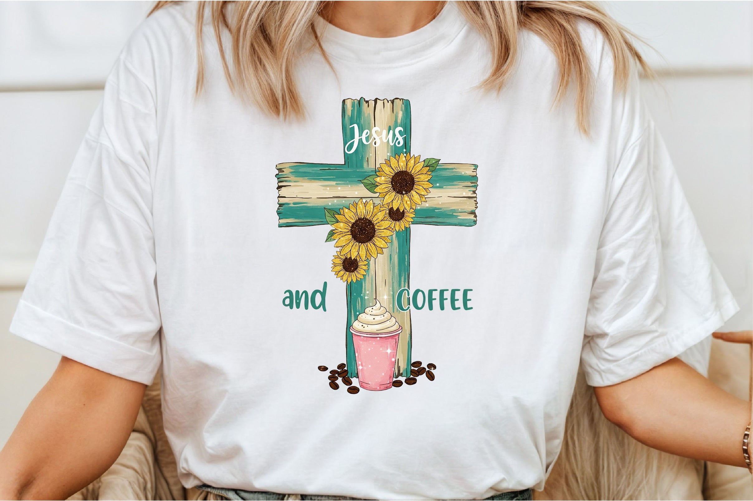 Jesus and Coffee Clipart Bundle