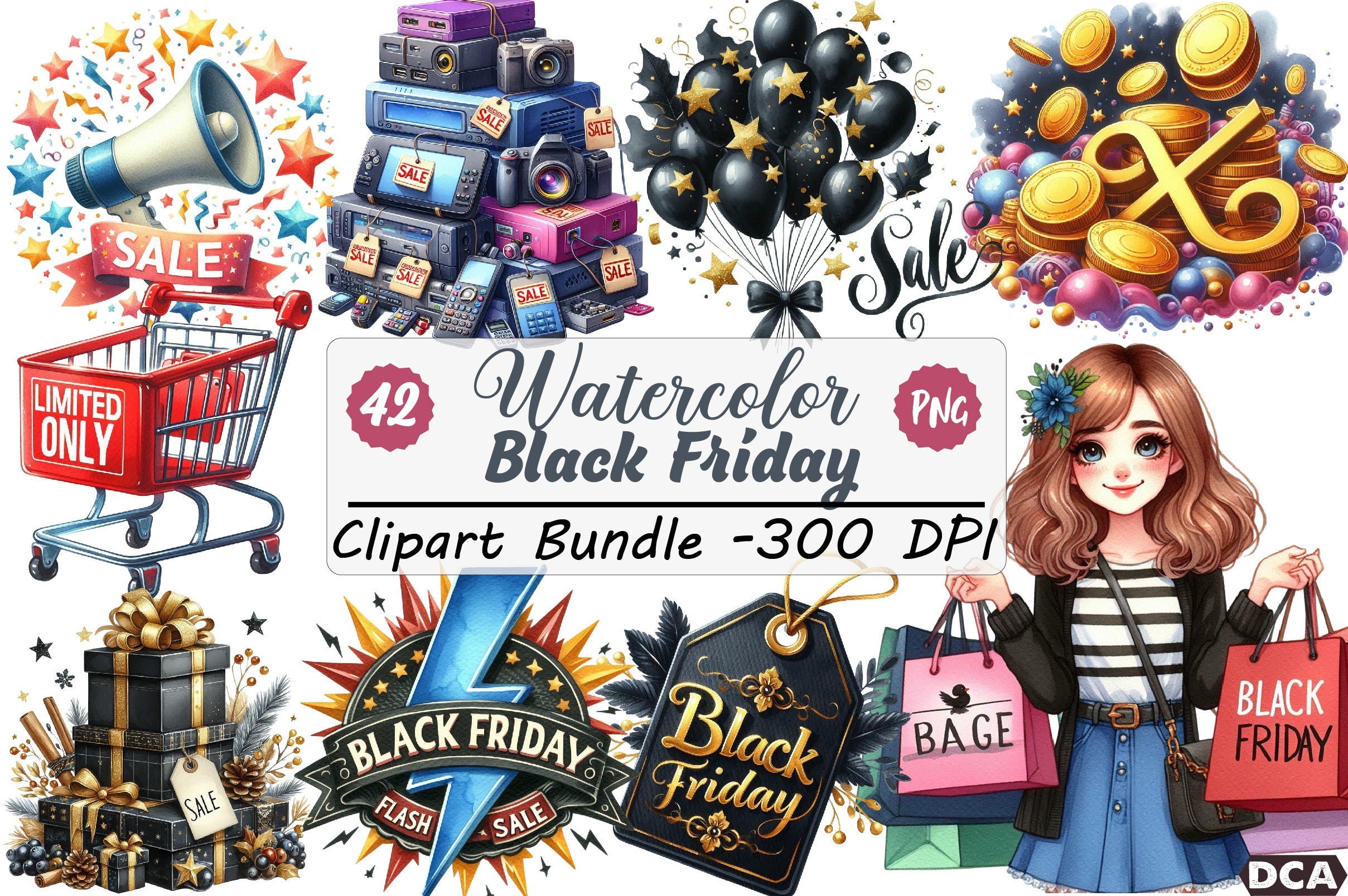 Black Friday Clipart Bundle