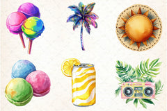 Funky Summer Clipart Bundle - CraftNest - Digital Crafting and Art