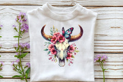 Bull Skull with Horns Clipart Bundle 78 - CraftNest - Digital Crafting and Art