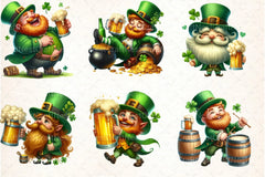 St. Patrick's Day Leprechaun Beer Clipart Bundle - CraftNest - Digital Crafting and Art