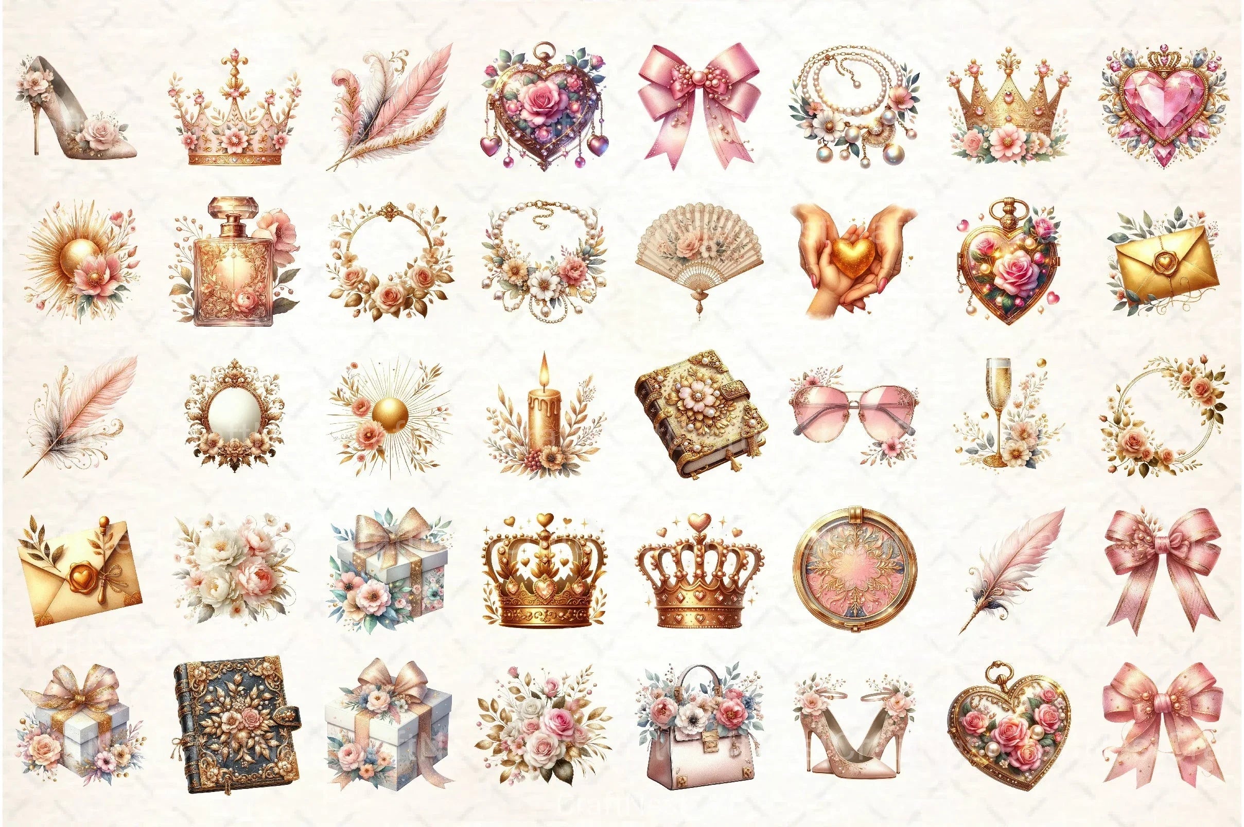 Glamorous Mother's Day Clipart Bundle 99 - CraftNest - Digital Crafting and Art