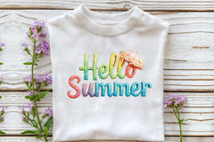 Watercolor Hello Summer Clipart Bundle 2 - CraftNest - Digital Crafting and Art