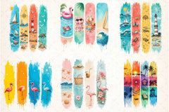 Summer Brushstroke Clipart Bundle - CraftNest - Digital Crafting and Art