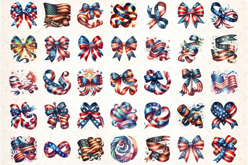 Patriotic 4th of July Clipart Bundle - CraftNest - Digital Crafting and Art