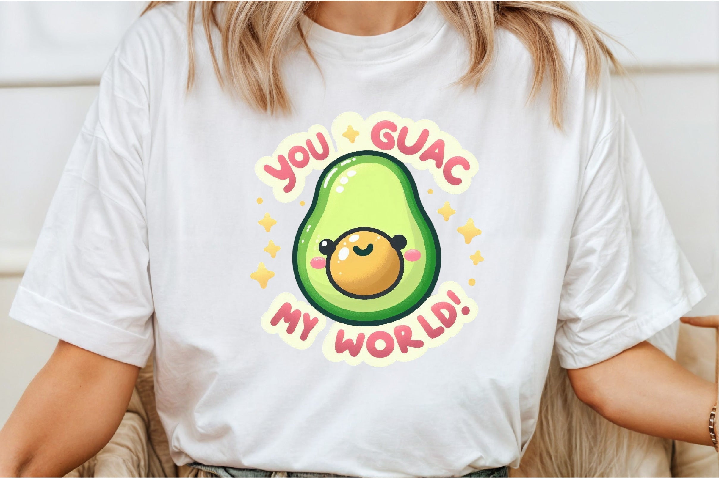 Funny Guac My World Sticker Clipart Bundle