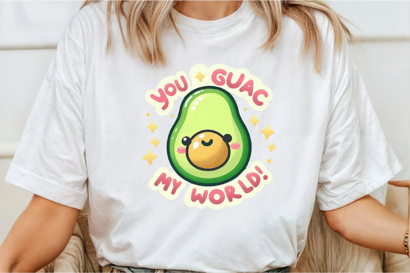 Funny Guac My World Sticker Clipart Bundle - CraftNest - Digital Crafting and Art