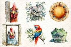 Quirky Animals Peeking Clipart Bundle - CraftNest - Digital Crafting and Art