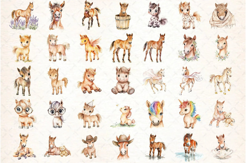 Premium Horse Clipart Bundle - CraftNest - Digital Crafting and Art