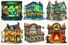 St. Patrick's Day Irish Pub Clipart Bundle - CraftNest - Digital Crafting and Art