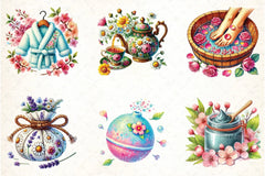 Spring Spa Day Clipart Bundle 35 - CraftNest - Digital Crafting and Art