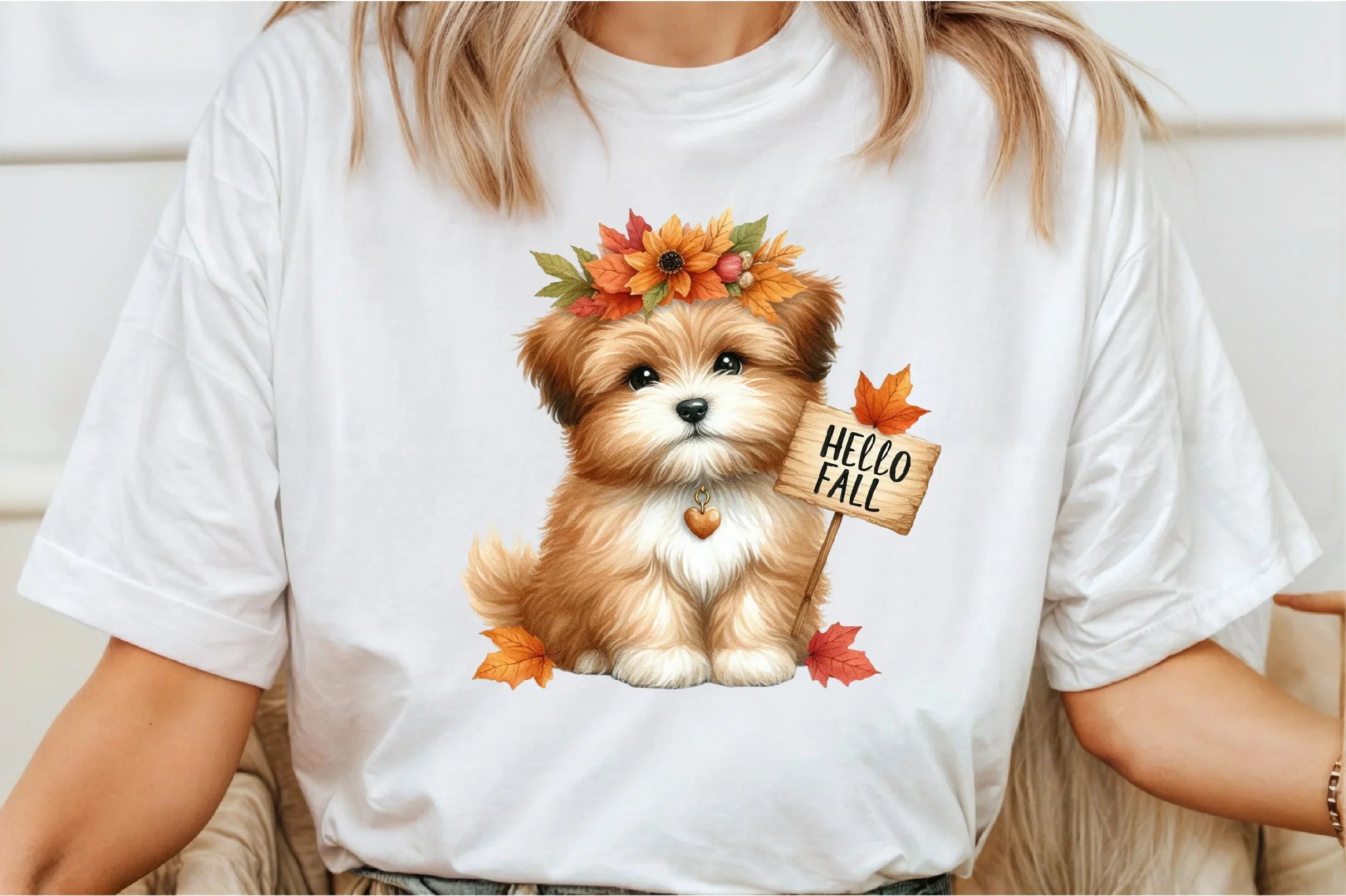 Hello Fall Dog Clipart Bundle - CraftNest - Digital Crafting and Art