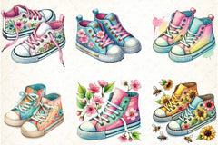 Spring Sneakers Clipart Bundle - CraftNest - Digital Crafting and Art
