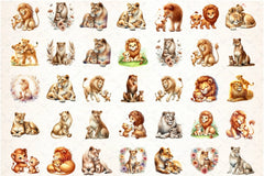 Lion Mother's Day Clipart Bundle - CraftNest - Digital Crafting and Art