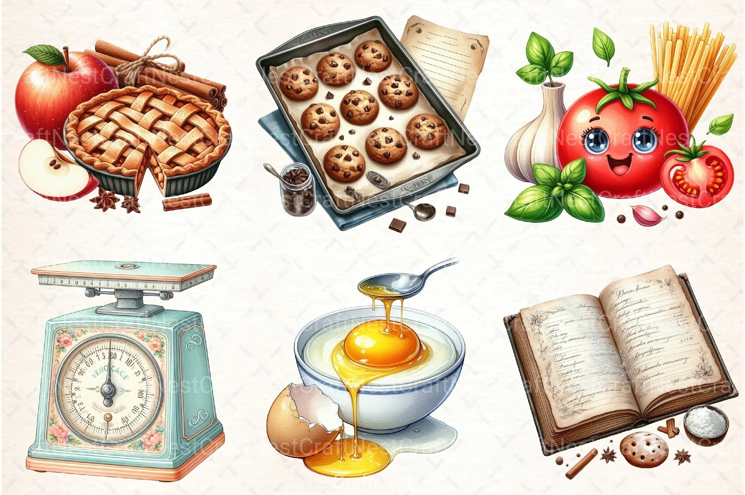 Recipe Clipart Bundle - CraftNest - Digital Crafting and Art