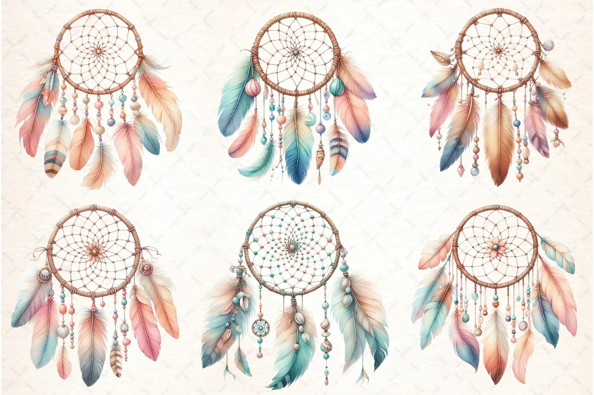 Boho Dreamcatcher Clipart Bundle - CraftNest - Digital Crafting and Art