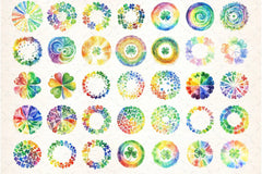 Rainbow Shamrock Circles Clipart Bundle 7 - CraftNest - Digital Crafting and Art