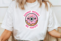 Funny 'Don't Worry Be Happy' Sticker Clipart Bundle - CraftNest - Digital Crafting and Art