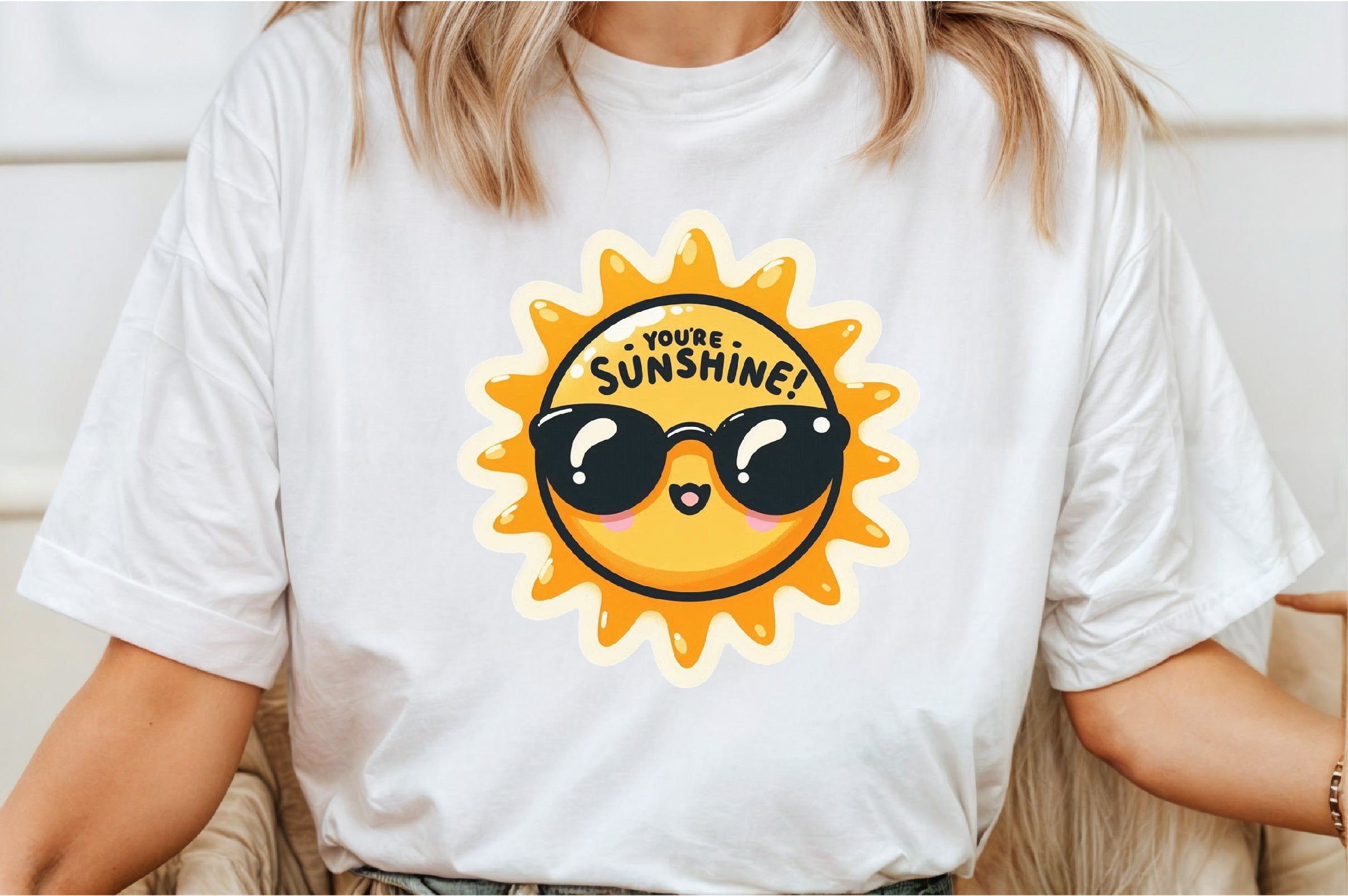 Funny Sunshine Sticker Clipart Bundle