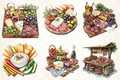 Charcuterie Clipart Bundle - CraftNest - Digital Crafting and Art