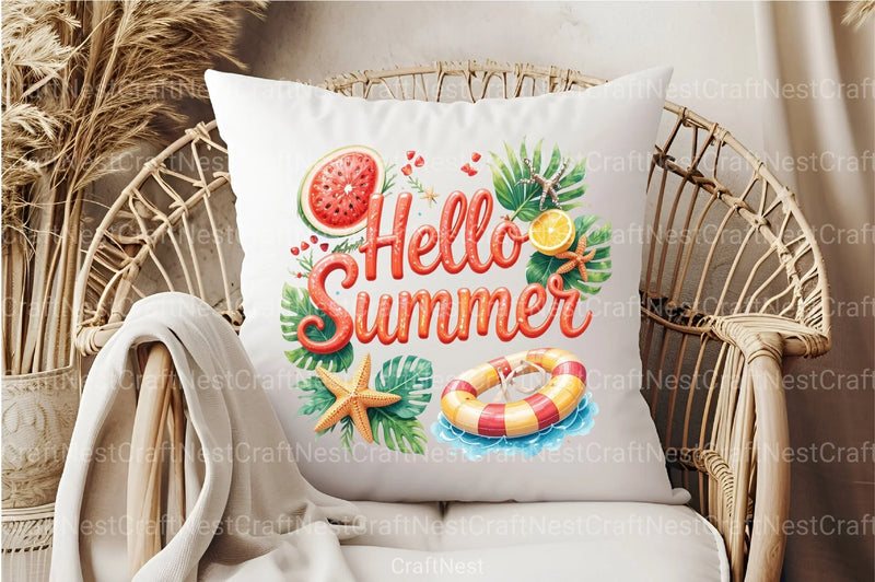 Hello Summer Clipart Bundle 12 - CraftNest - Digital Crafting and Art