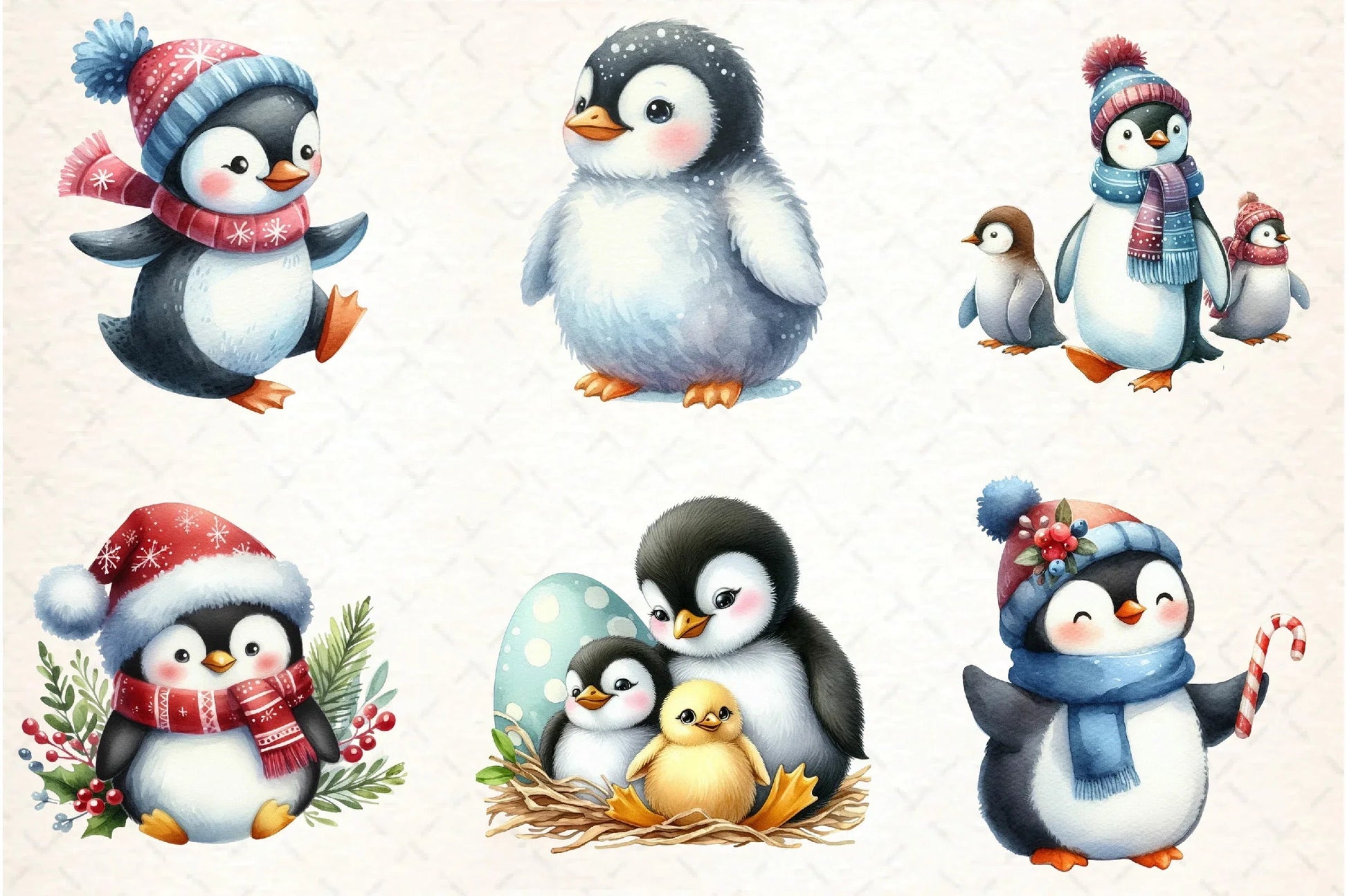 Cute Penguin Clipart Bundle - CraftNest - Digital Crafting and Art