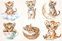 Tiger Clipart Bundle - CraftNest - Digital Crafting and Art
