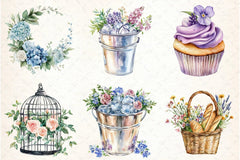Garden Party Clipart Bundle Collection - CraftNest - Digital Crafting and Art