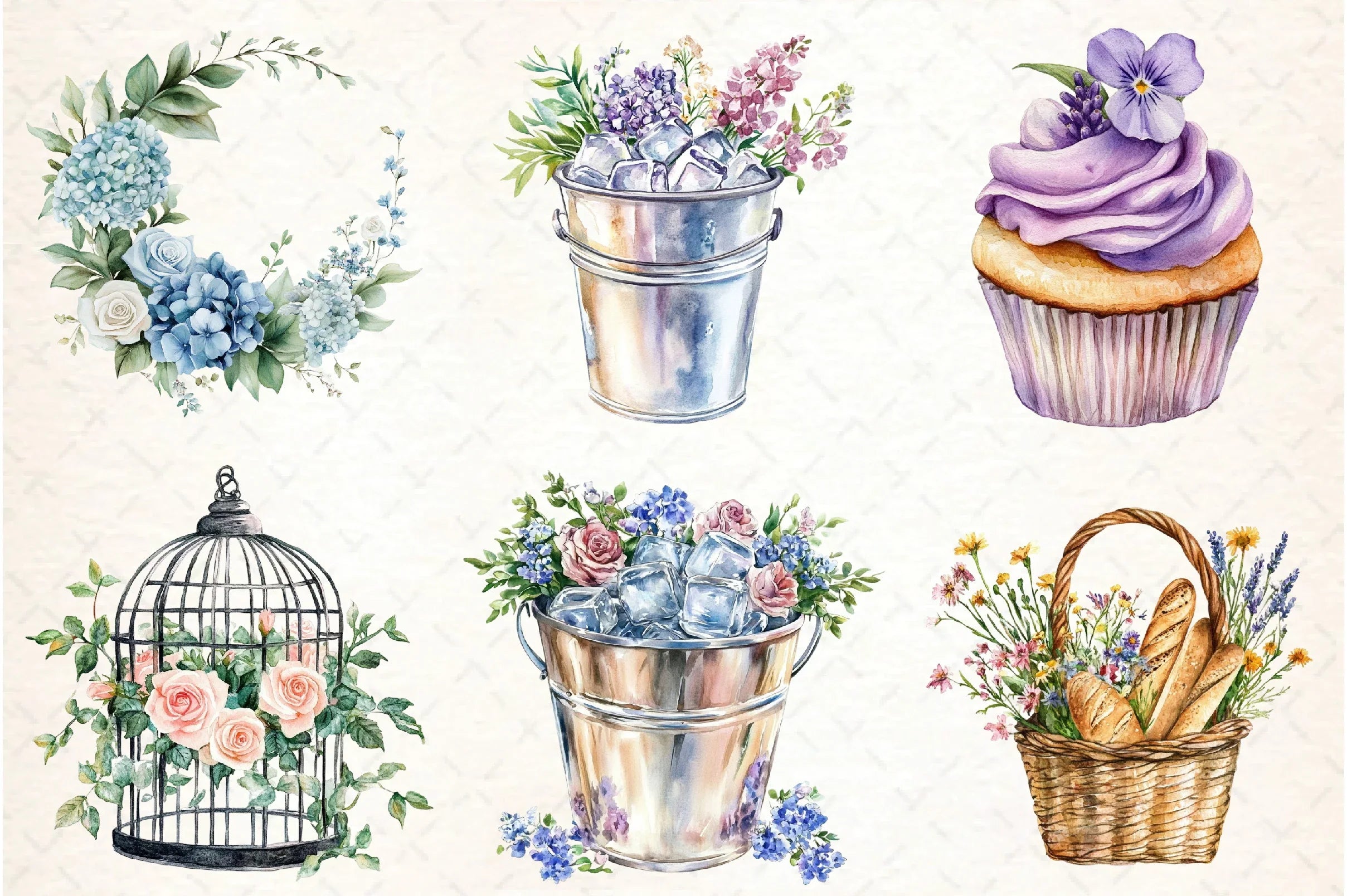 Garden Party Clipart Bundle Collection - CraftNest - Digital Crafting and Art