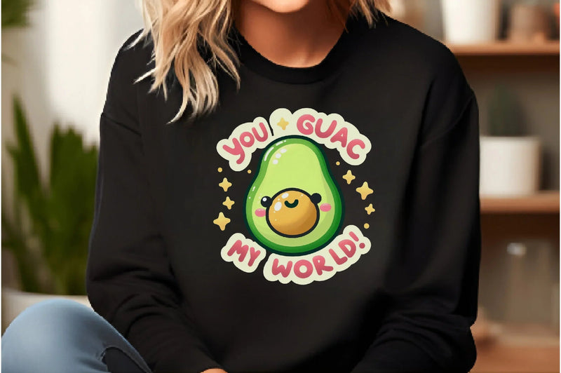 Funny Guac My World Sticker Clipart Bundle - CraftNest - Digital Crafting and Art