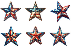 4th of July Star Clipart - CraftNest - Digital Crafting and Art
