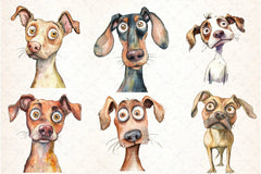 Funny Dog Clipart Bundle 55 - CraftNest - Digital Crafting and Art