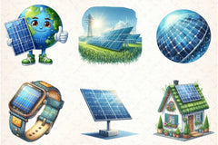 Solar Panel Clipart Bundle - CraftNest - Digital Crafting and Art