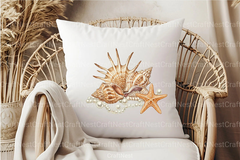Seashells Clipart Bundle 4 - CraftNest - Digital Crafting and Art