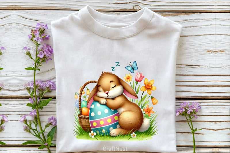 Easter Bunny Sleeping Clipart Bundle 1 - CraftNest - Digital Crafting and Art