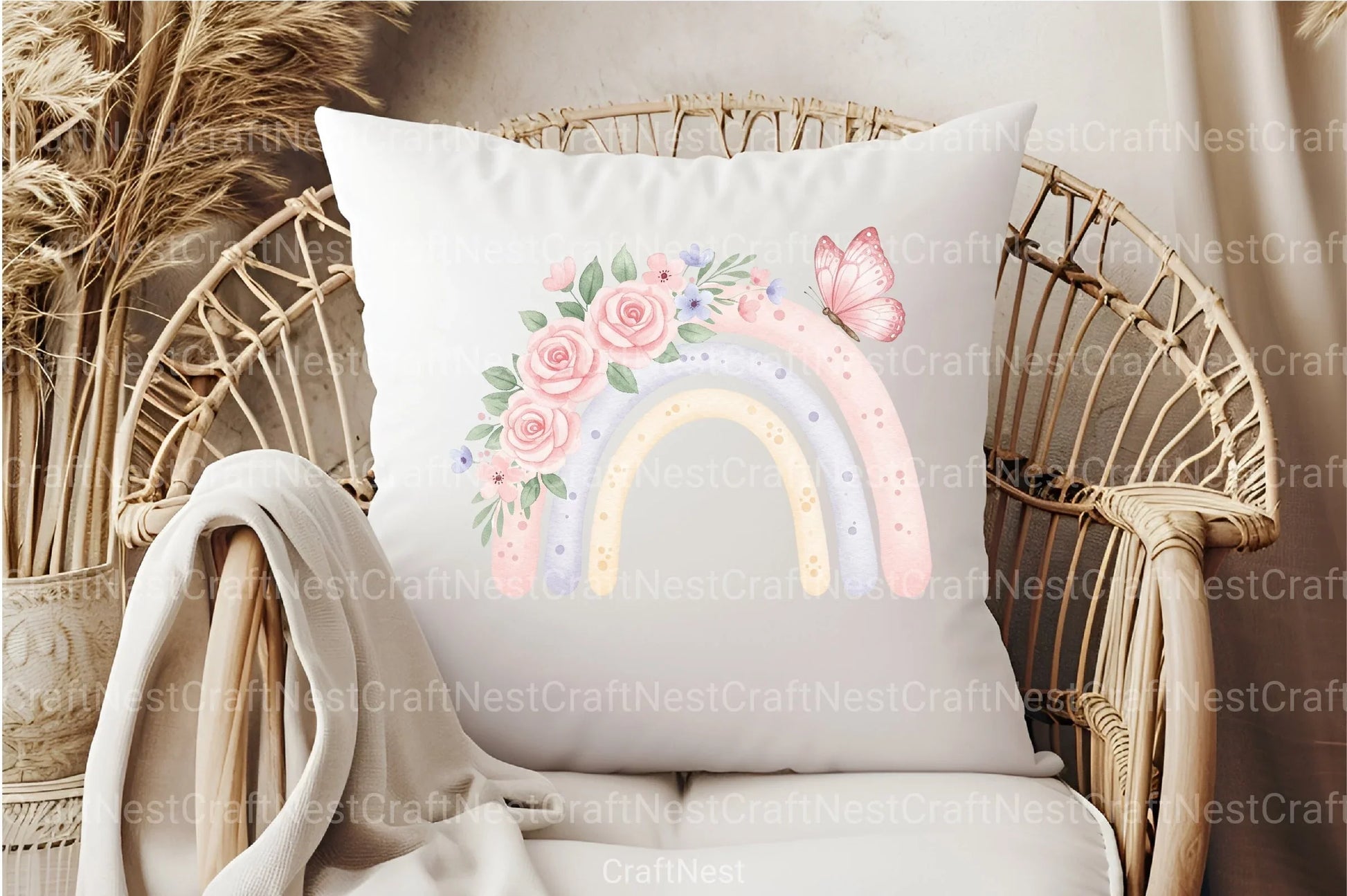 Pastel Rainbow PNG Clipart Bundle - CraftNest - Digital Crafting and Art