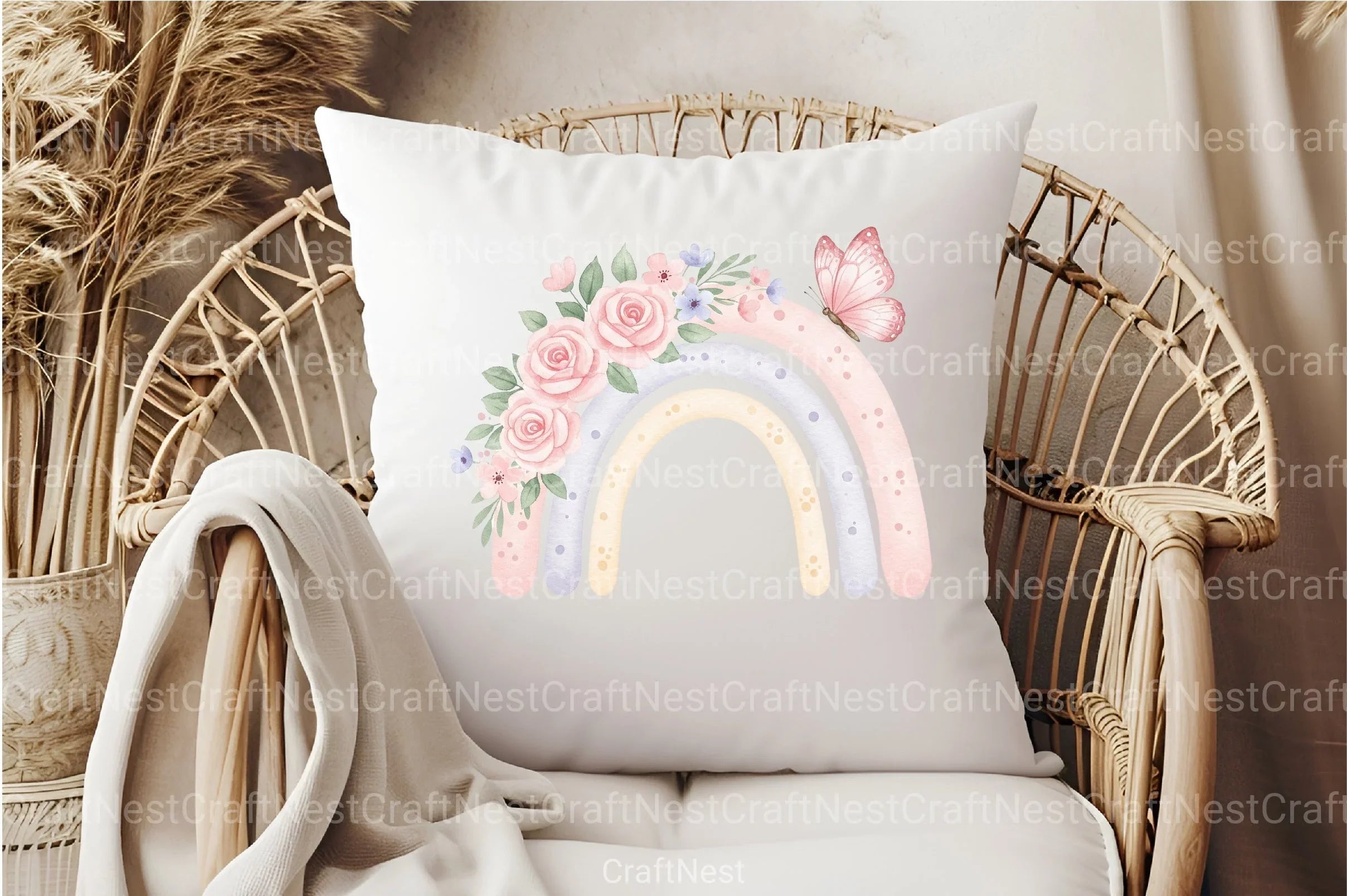 Pastel Rainbow PNG Clipart Bundle - CraftNest - Digital Crafting and Art