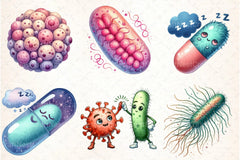 Bacteria Clipart Bundle - CraftNest - Digital Crafting and Art