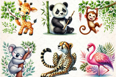 Cute Animals Clipart Bundle 8 - CraftNest - Digital Crafting and Art