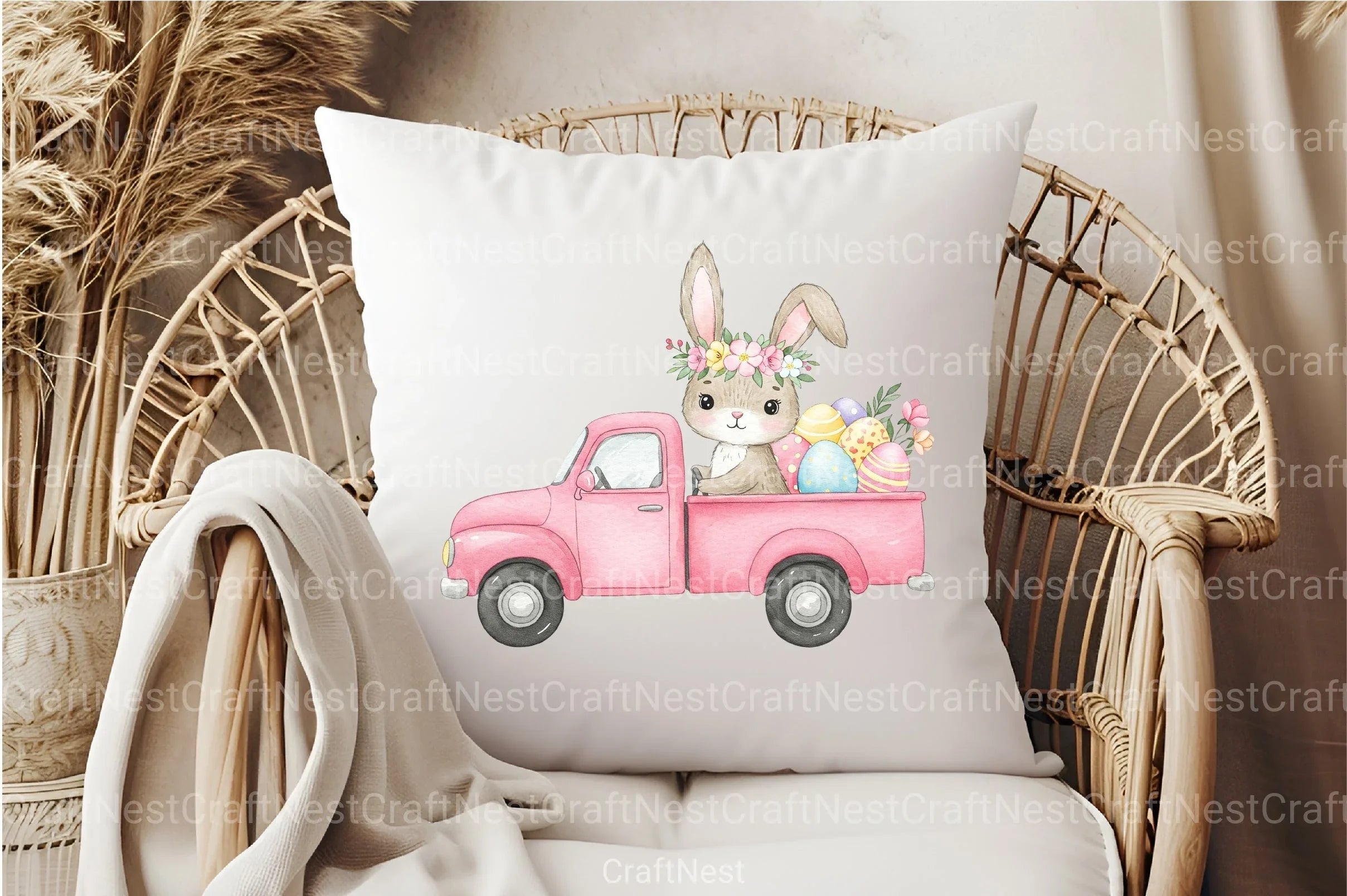 Cute Bunny Car Clipart Bundle 2 - CraftNest - Digital Crafting and Art