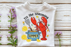 Summer Lobster T-Shirt Design Clipart Bundle - CraftNest - Digital Crafting and Art