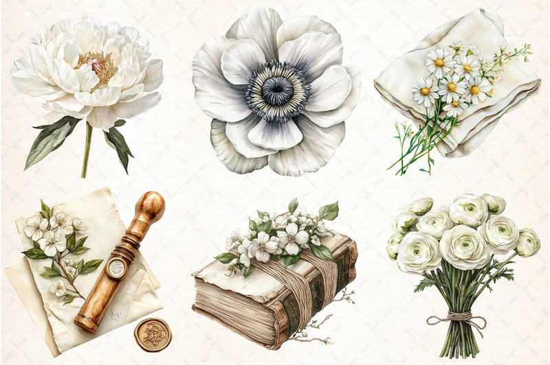 Floral Design Clipart Bundle - CraftNest - Digital Crafting and Art