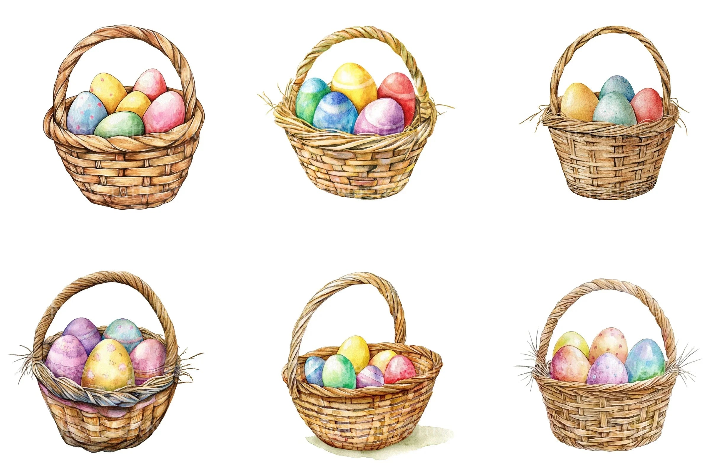 Easter Basket Clipart Bundle - CraftNest - Digital Crafting and Art