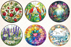 Stained Glass Clipart Bundle 222 - CraftNest - Digital Crafting and Art